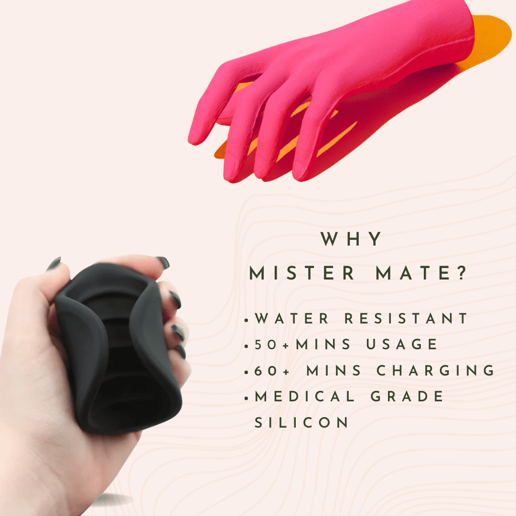 Vandelay Mister Mate Rechargeable and Reusable Waterproof Personal Massager for Men.