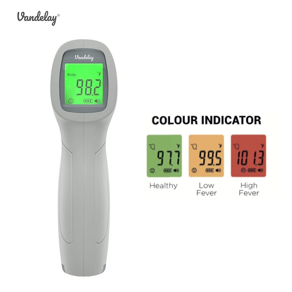 Vandelay Oximeter & Infrared Thermometer Combo (Grey)