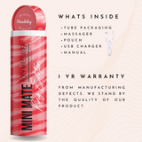Vandelay® (UK) Mini Mate Body Massager Red (Ring Edition)
