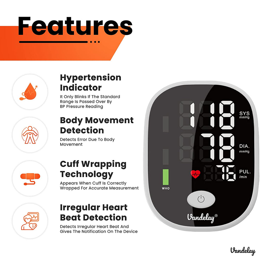 Vandelay BP900 Fully automatic Blood Pressure Monitor (Black)