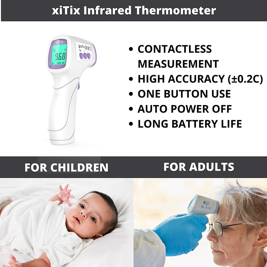 Vandelay xiTix Infrared Thermometer - Digital Thermometer Forehead