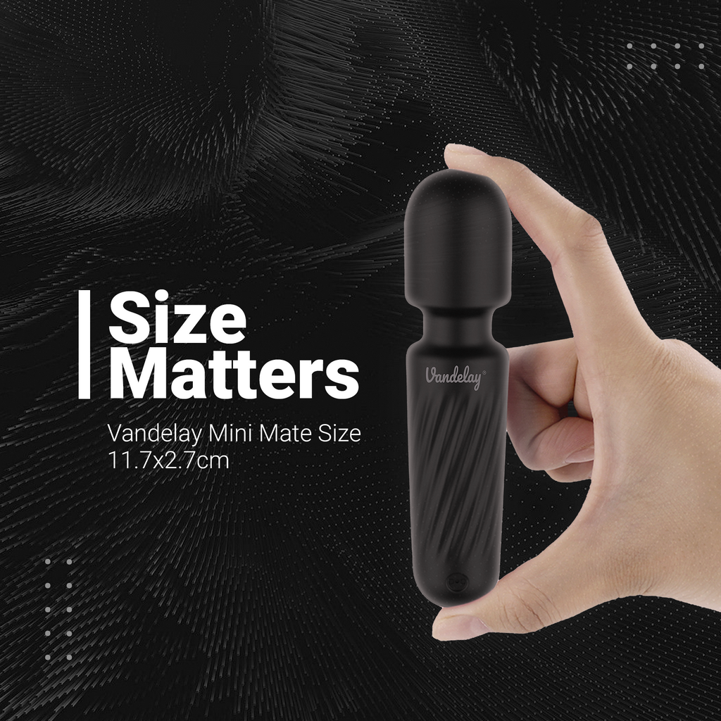 Vandelay Mini Mate Massager - Wireless & Waterproof ( Black )