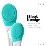 Vandelay Silk Series – Silicon Electronic Double Sided Vibrating back Shower Brush ( Pink / Green )