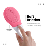 Vandelay Silk Series – Silicon Electronic Double Sided Vibrating back Shower Brush ( Pink / Green )