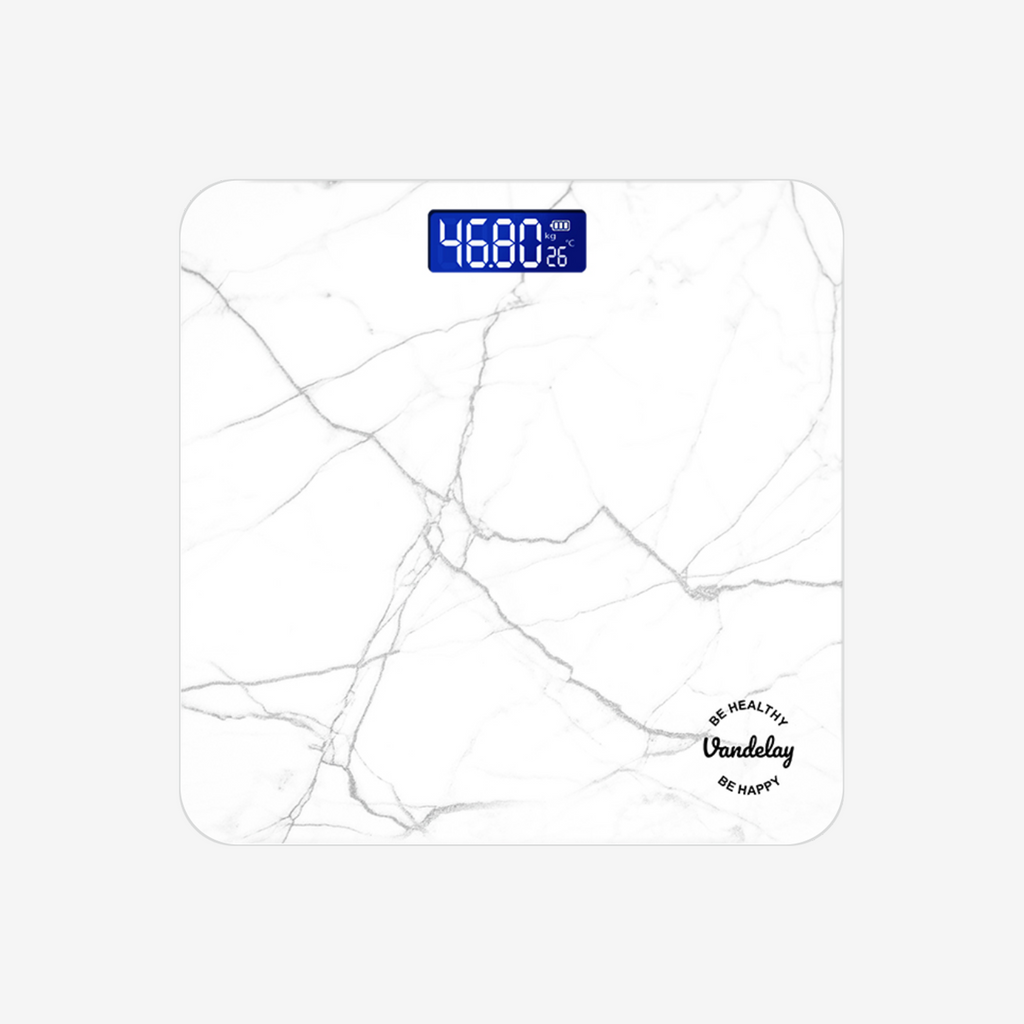 Vandelay Spirit Series Digital Electronic Weighing Scale ( White Marble )